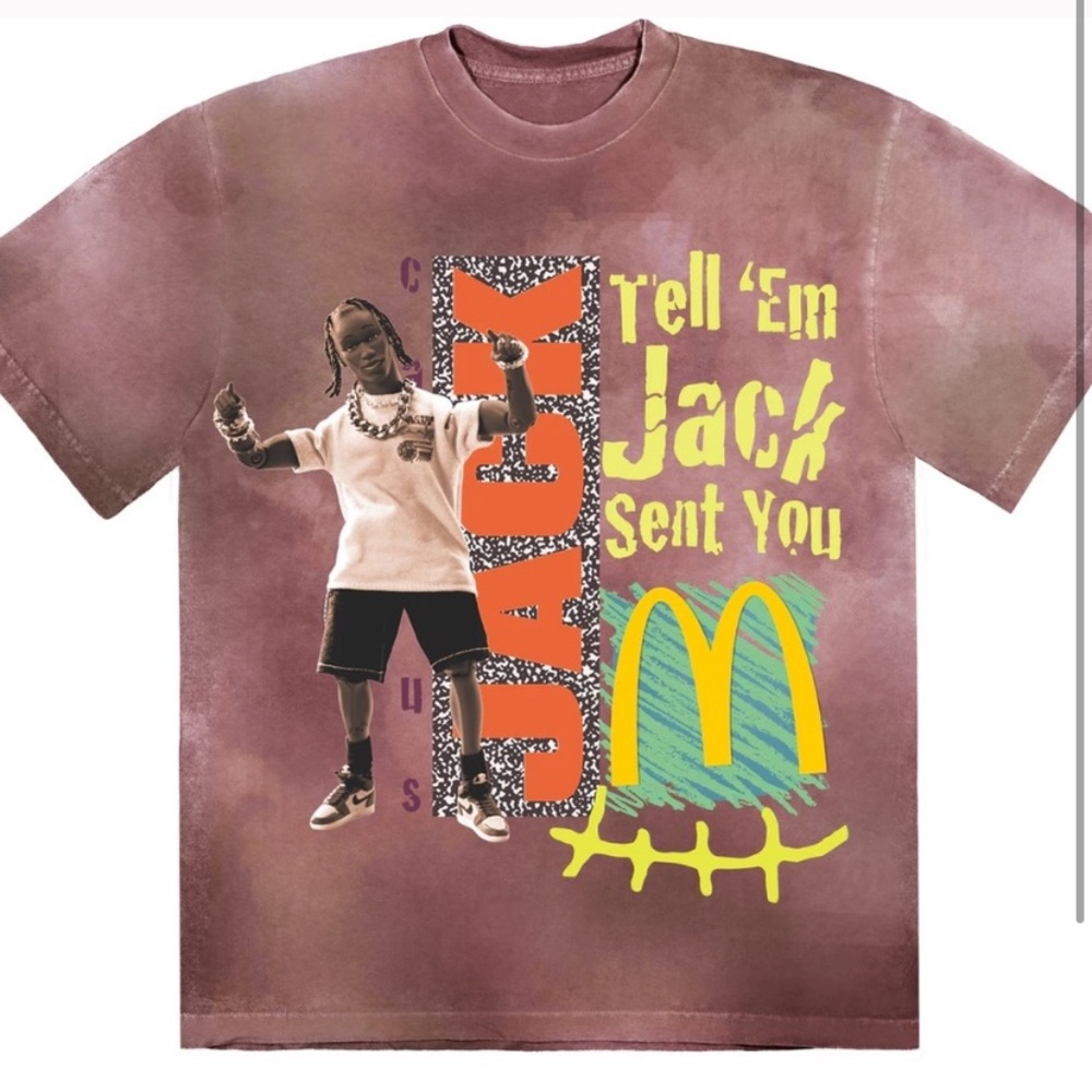Cactus Jack McDonald’s tie dye tshirt NWT